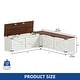 preview thumbnail 8 of 20, Moasis L-Shaped Corner Bench Seating with Wooden Storage Chest and Hidden Storage