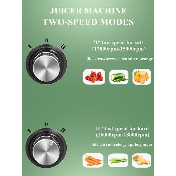 Centrifugal Juicers Machine Ultra Power 800W for Whole Fruits