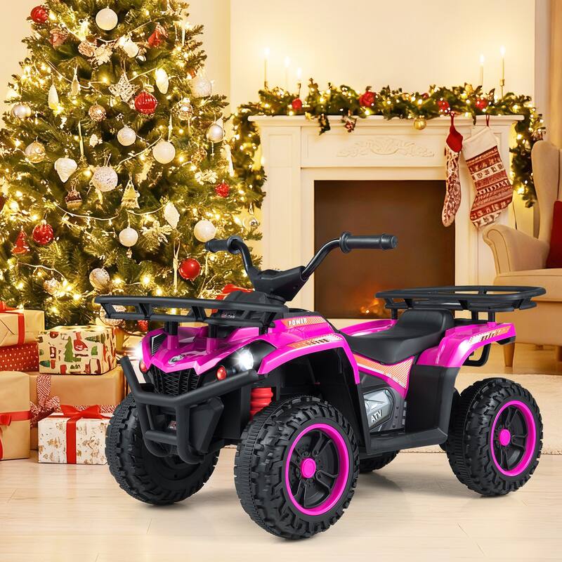 Gymax Electric ATV for Kids 24V 4-Wheeler Ride on Toy w/ Slow Start