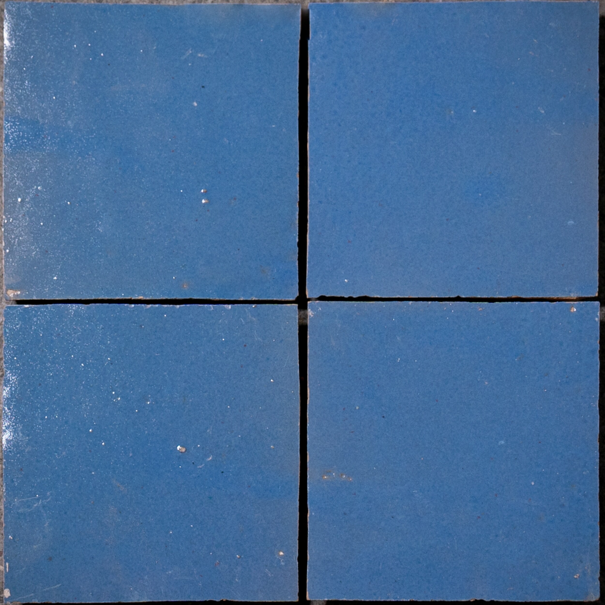 Handmade 4x4-in Moroccan Mosaic Solid Color Dusty Blue - Overstock