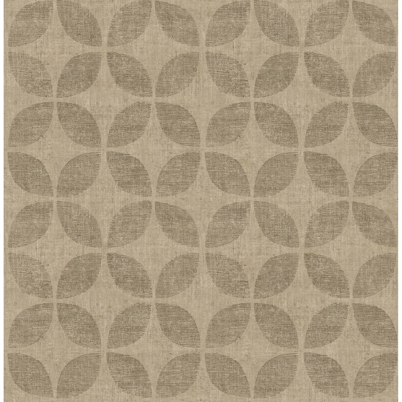 A-Street Prints Polaris Brass Geometric Wallpaper