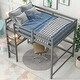 preview thumbnail 5 of 57, Comprehensive Design Full Size Loft Bed with Desk,Shelves and Ladder