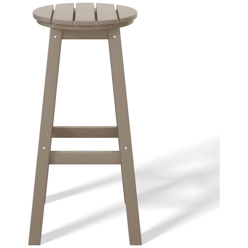 Laguna Hdpe All Weather Outdoor Patio 29" Round Bar Stool