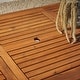 preview thumbnail 8 of 45, Walker Edison Surfside Acacia Wood Outdoor Extension Dining Table