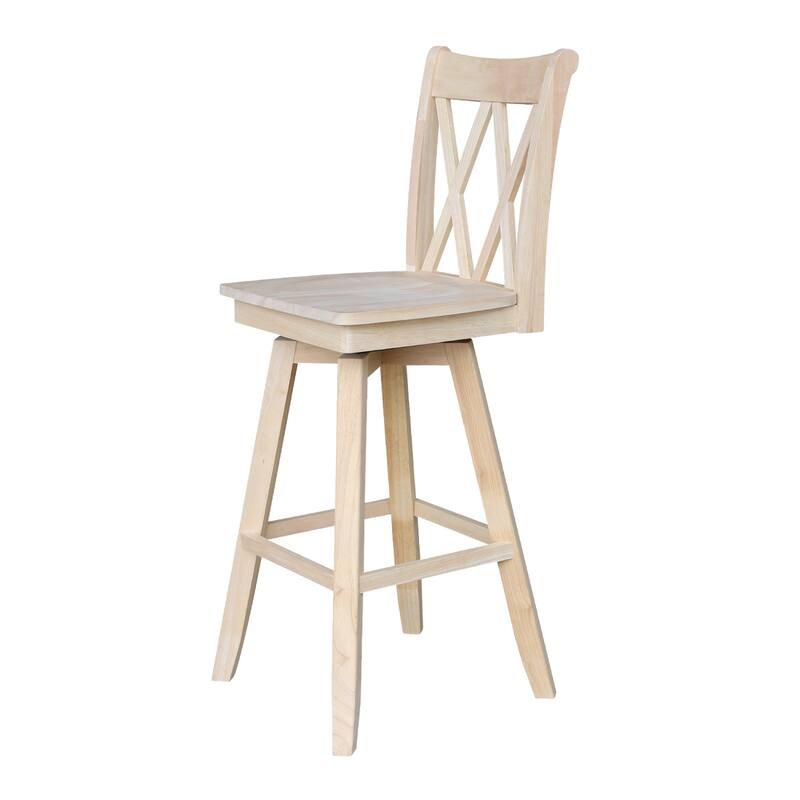 Double "X" Back Stool with Swivel Seat