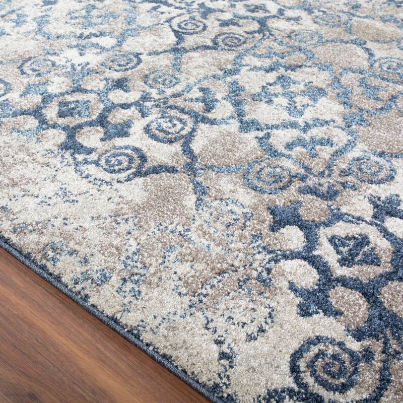 Addison Wellington Canterbury Navy/Ivory Area Rug (7'10 x 10'7) - 7'10" x 10'7"