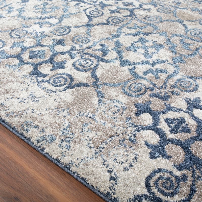 Addison Wellington Canterbury Navy/Ivory Area Rug (9'6 x 13'2) - 9'6" x 13'2"