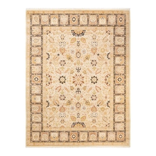 Overton Mogul, One-of-a-Kind Hand-Knotted Area Rug - Ivory, 9' 1" x 12' 0" - 9' 1" x 12' 0"