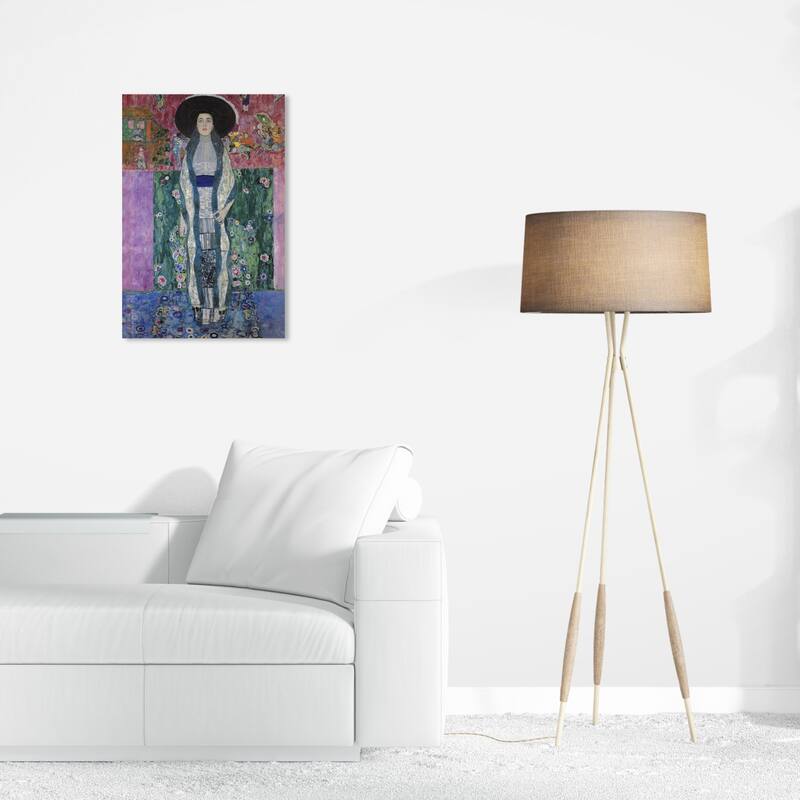Wynwood Studio Canvas Fashion Gustav Klimt - Portrait of Adele Bloch Bauer II Purple and Violet Glam Wall Art Canvas Print - 24 x 16