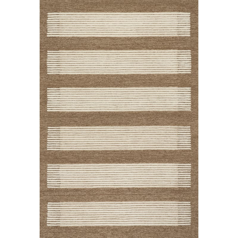 Nuloom Elisara Wool Modern Transitional Area Rug - 8' 6" x 11' 6" - Brown - Rectangle