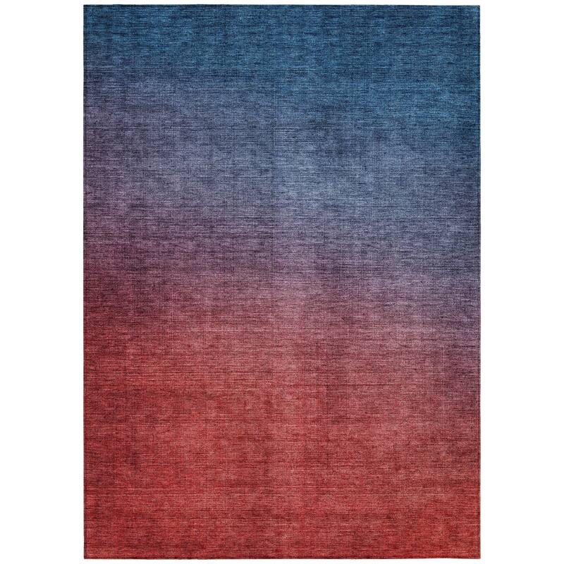 HomeRoots Ombre Transitional Rectangle Outdoor Rug