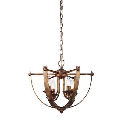 Golden Lighting 0815-4P Victoria 4 Light 18" Wide Taper Candle Mini