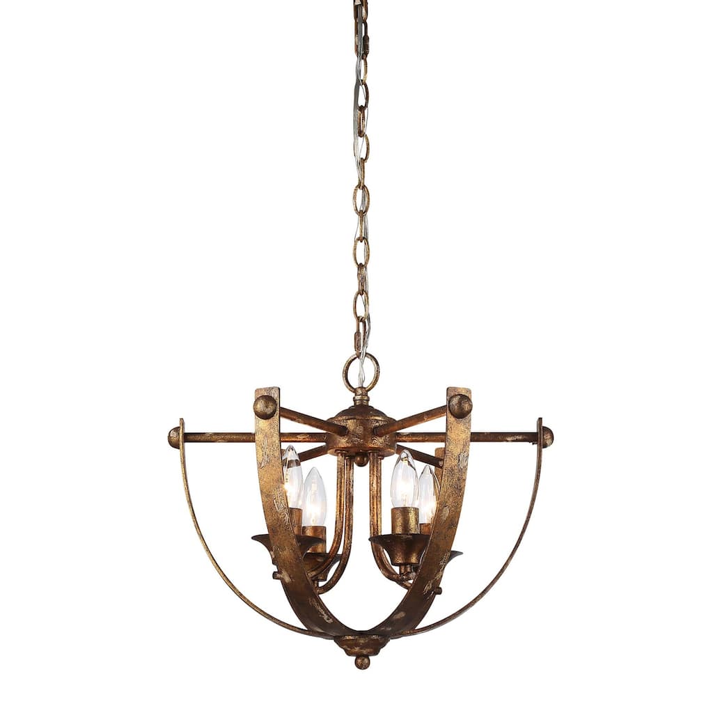 Golden Lighting 0815-4P Victoria 4 Light 18" Wide Taper Candle Mini
