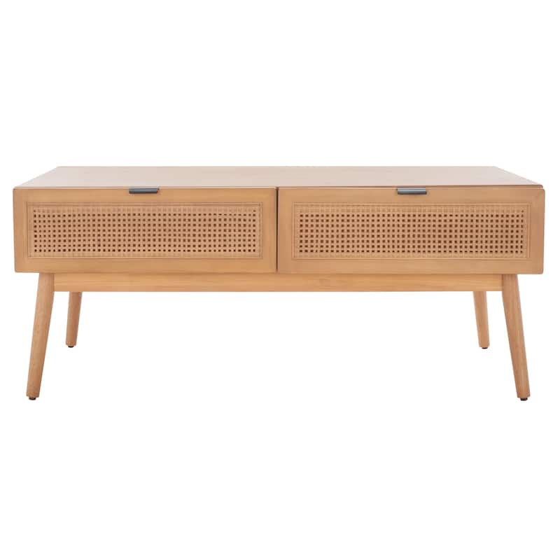 SAFAVIEH Luberta 2-Drawer Coffee Table - 44" L x 23" D x 18" H - 44Wx23Dx18H