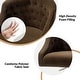 preview thumbnail 94 of 109, Modern Velvet Tufted Office Chair with Gold Metal Base by HULALA HOME