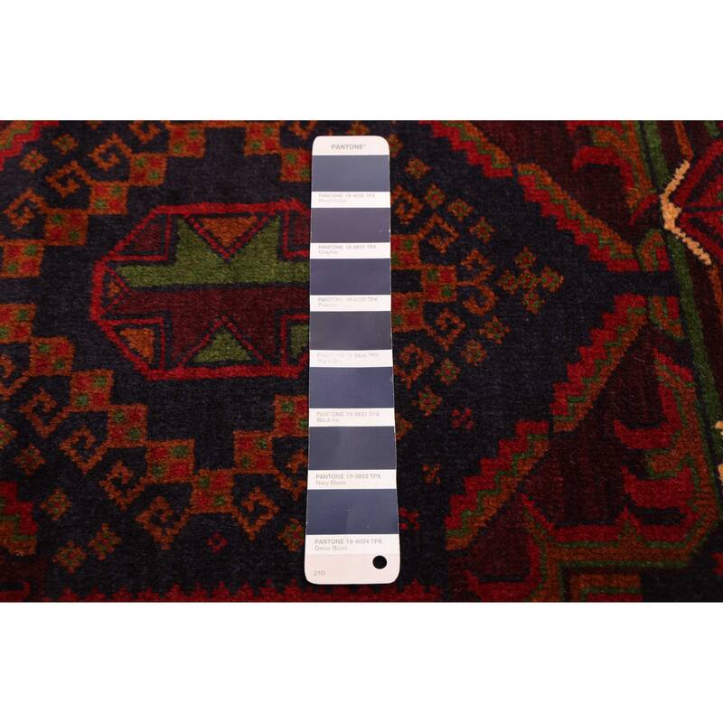 ECARPETGALLERY Hand-knotted Teimani Dark Navy Wool Rug - 3'9 x 6'9