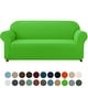 preview thumbnail 15 of 93, Subrtex Stretch Loveseat Slipcover 1 Piece Spandex Furniture Protector Grass Green