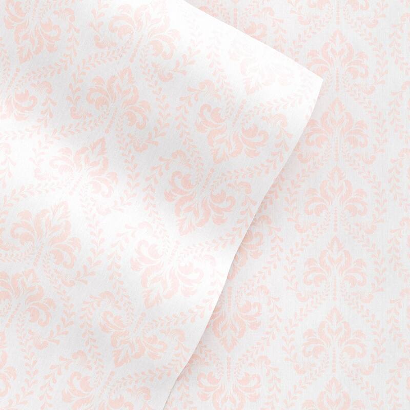 Becky Cameron Double Brushed Patterned 4 Piece Sheet Sets - King - classic in pink