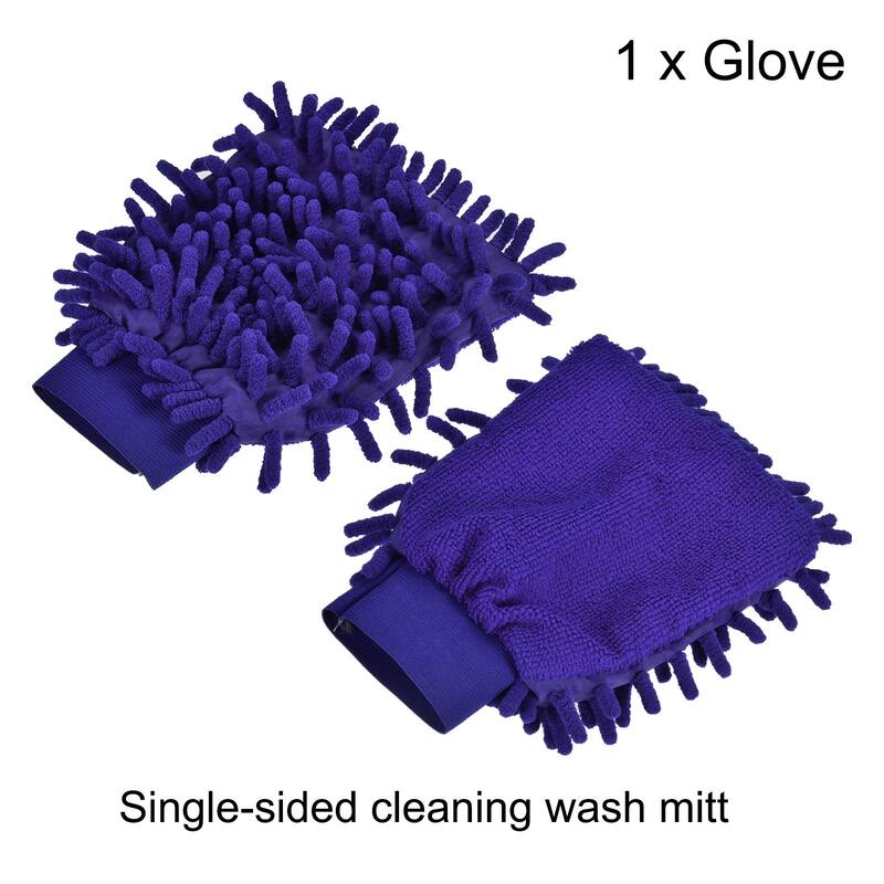 Microfiber Chenille Mitts Scratch-Free Cleaning Gloves Wash Sponge