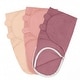 preview thumbnail 16 of 23, Easy Swaddle Blanket with Zipper Closure by Comfy Cubs Large (3-6 Months) - Light Blush, Blush, Mauve