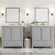 preview thumbnail 80 of 191, GDFStudio - Aurora Wood Bathroom Vanity Set with Ceramic Sink and Divided Drawers