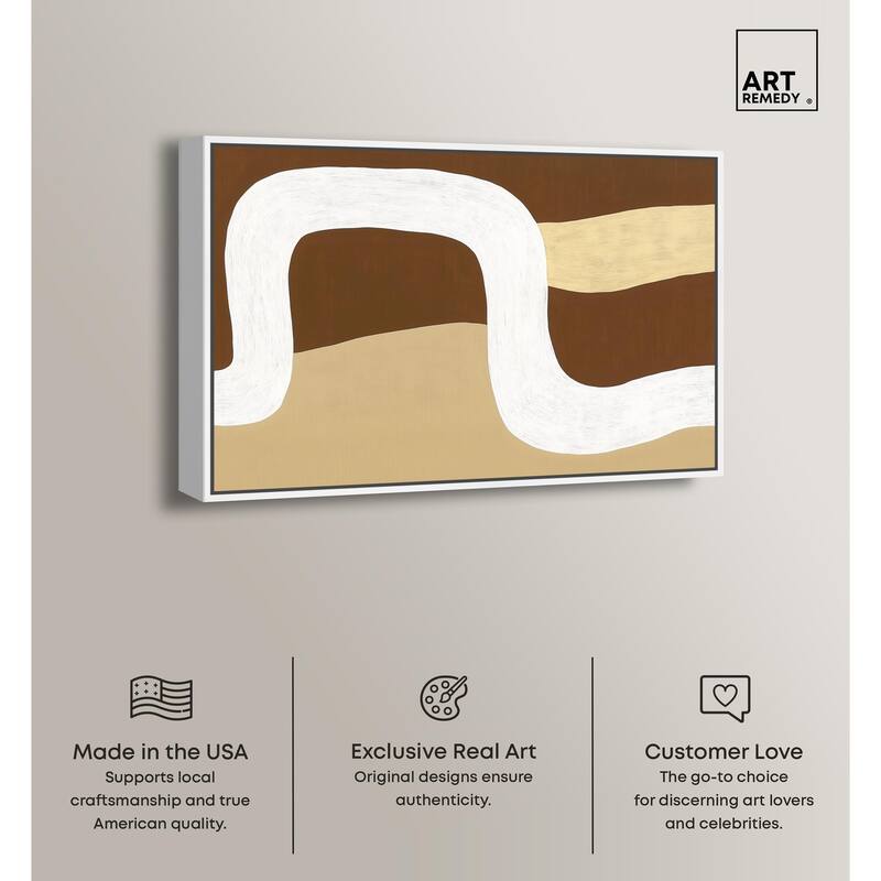 Minimal Wavy II Canvas by Art Remedy