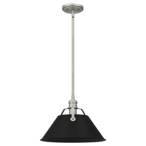 Jessup 1-Light Antique Nickel Mini Metal Pendant