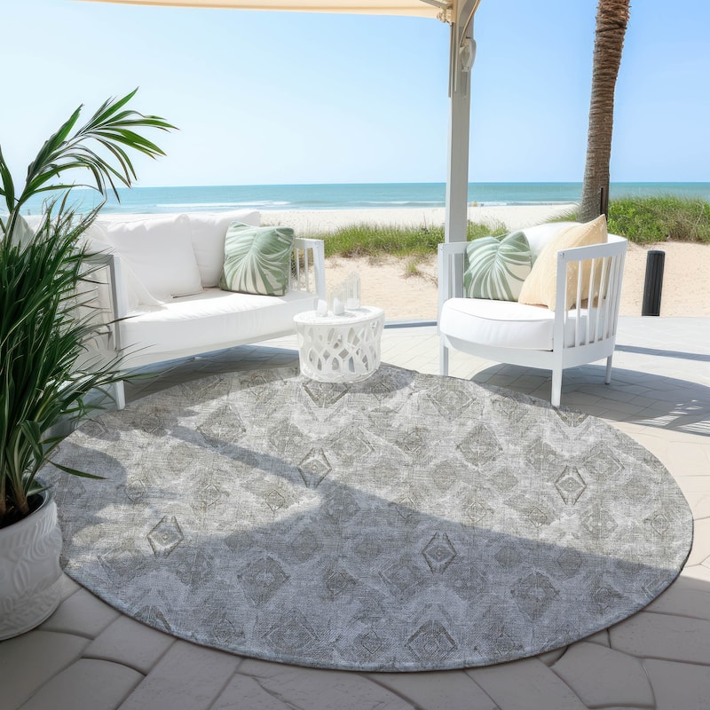 Machine Washable Indoor/ Outdoor Chantille Modern Boho Rug
