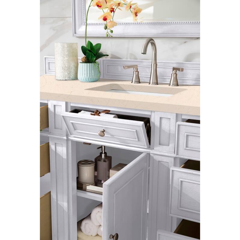 James Martin Vanities Bristol 60" Single Vanity, Bright White