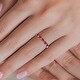 preview thumbnail 5 of 16, TriJewels Pear Cut Ruby 1 1/4 ctw Womens Wedding Band 14K Gold