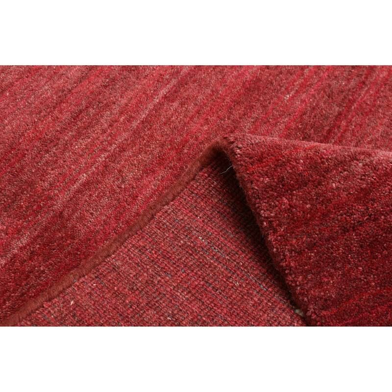 ECARPETGALLERY Hand Loomed Kashkuli Gabbeh Burgundy Wool Rug - 3'2 x 4'9