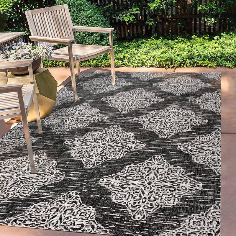 JONATHAN Y Arabesque Ornate Medallions Indoor/Outdoor Area Rug