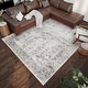 preview thumbnail 1 of 39, Addison Sterling Distressed Border Power Loomed Area Rug