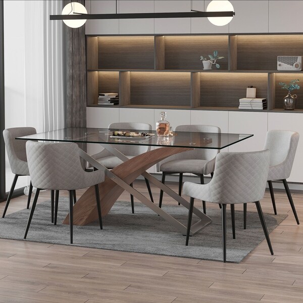Veneta-Dining Table-Walnut - Bed Bath & Beyond - 31292117