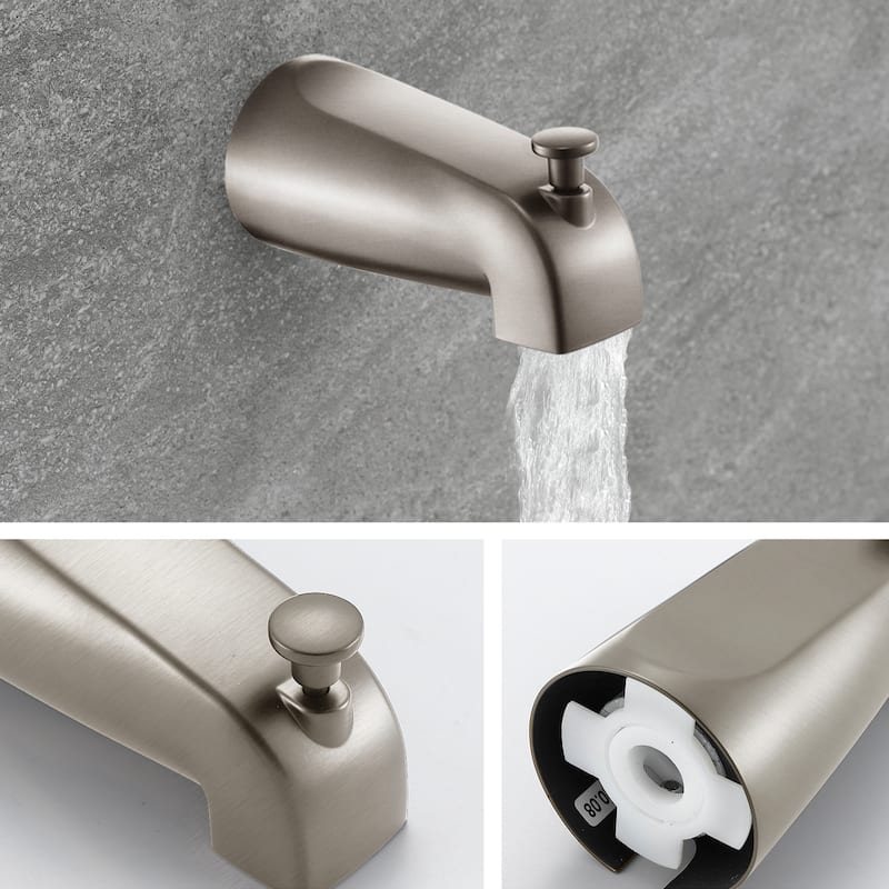 Modern Waterfall 6 Inch Shower Faucet with Tub Spout Combo - On Sale ...