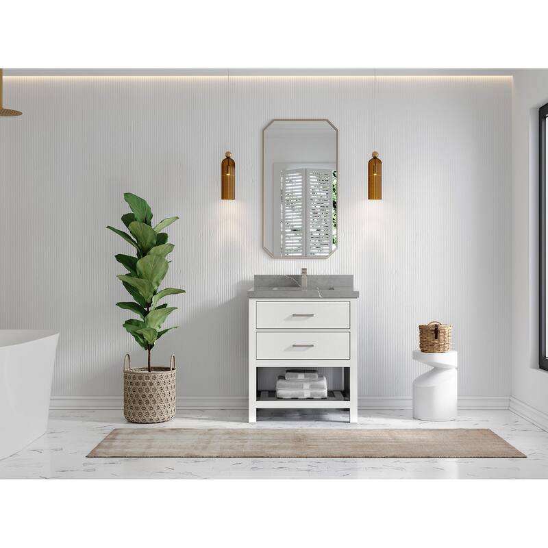 Willow Collections 30 in. W x 22 in. D Parker Single Sink Bathroom Vanity with Countertop