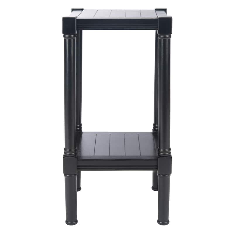 SAFAVIEH Nermira Square Accent Table - 13.8" W x 13.8" L x 28.3" H - 14Wx14Dx28H - Black