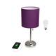 Option Brushed Steel/Purple Shade