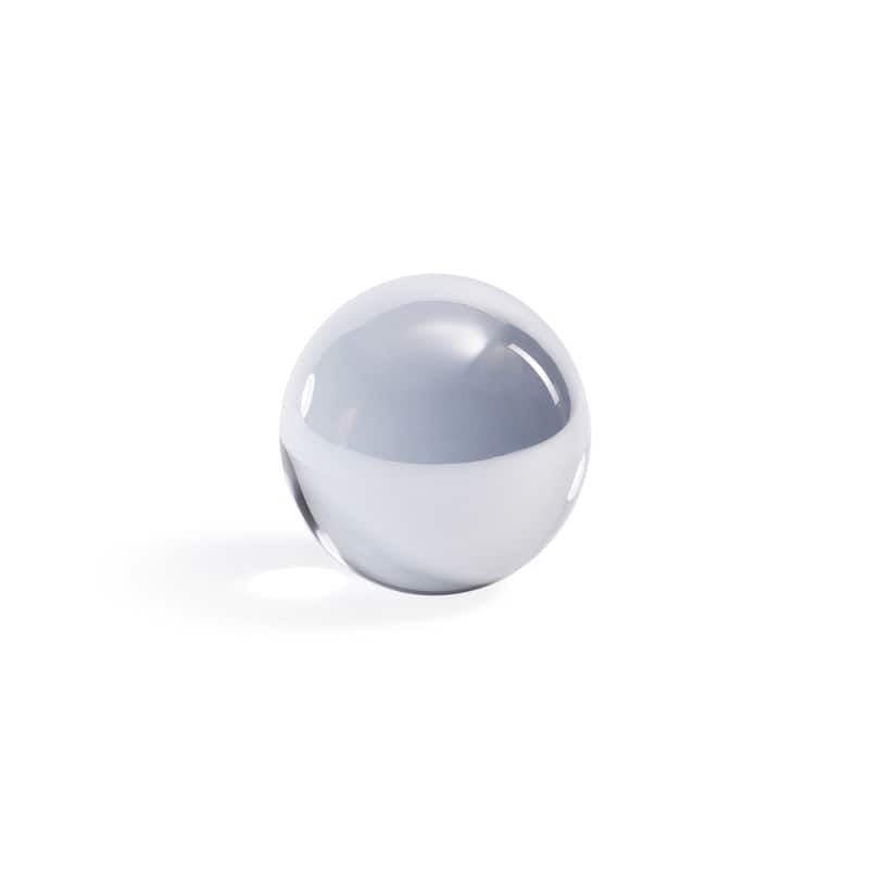 Decorative Crystal Glass Balls, Set of 2 - 2.75" - Smoke