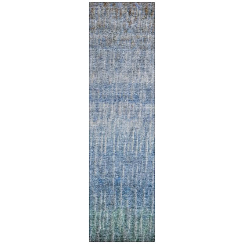 Machine Washable Indoor/ Outdoor Contemporary Ombre Chantille Rug