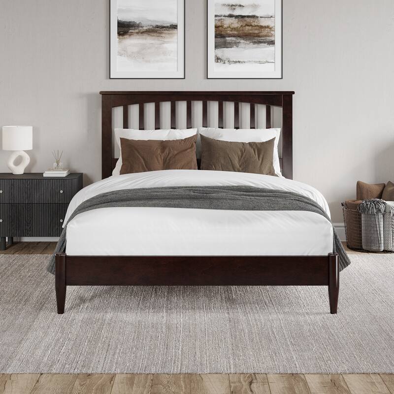 Becket Solid Wood Low Profile Platform Bed