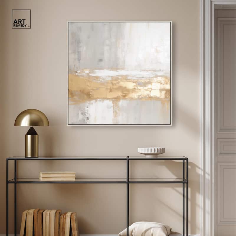 Melted Goldscape III Canvas by Art Remedy