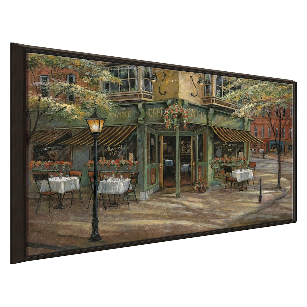 "Mandis Cafe" by Ruane Manning Print on Floating Canvas