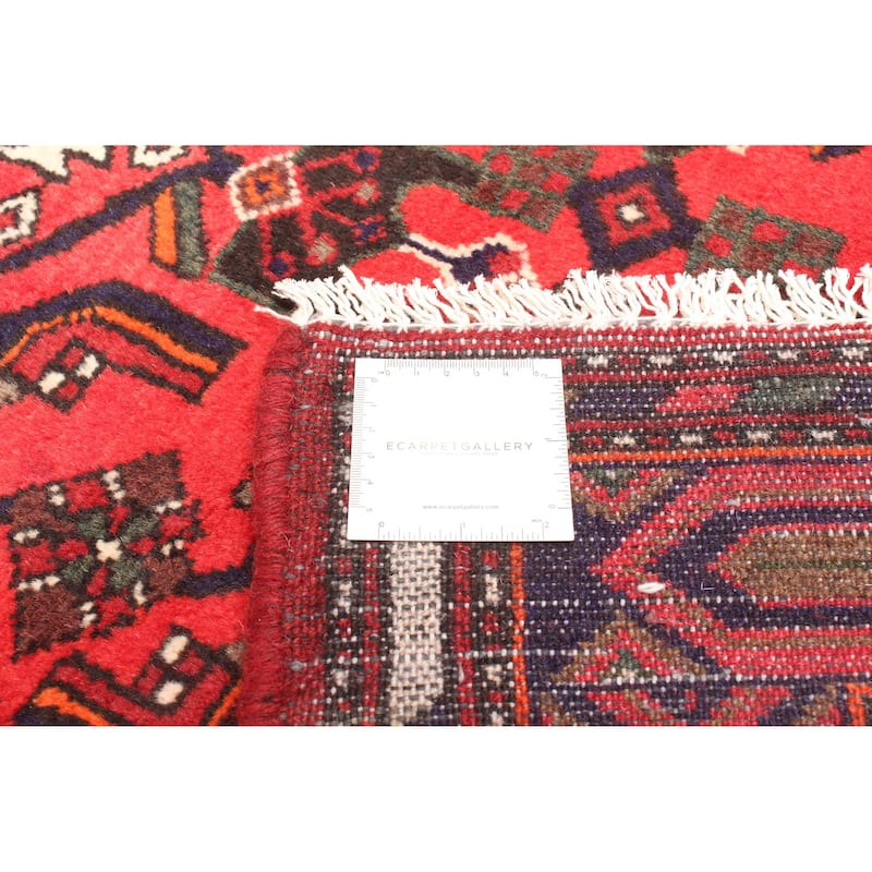 ECARPETGALLERY Hand-knotted Andelz Red Wool Rug - 3'8 x 6'1