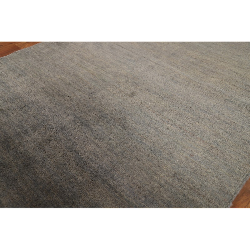 Hand Knotted Oriental 100% Wool Carpet Modern Modern Multi-Colored Gabbeh Area Rug - 4' 10'' X 3' 3''