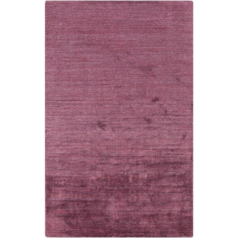Hand-woven Dan Solid Viscose Area Rug