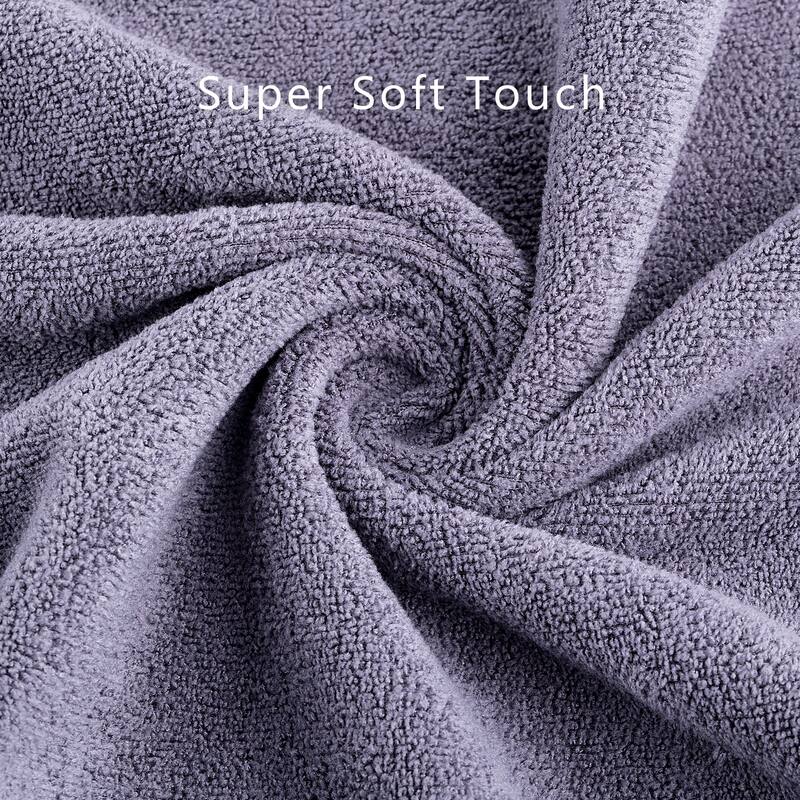 6-Piece Towel Set（2 bath towels + 2 hand towels+ 2 washcloths）