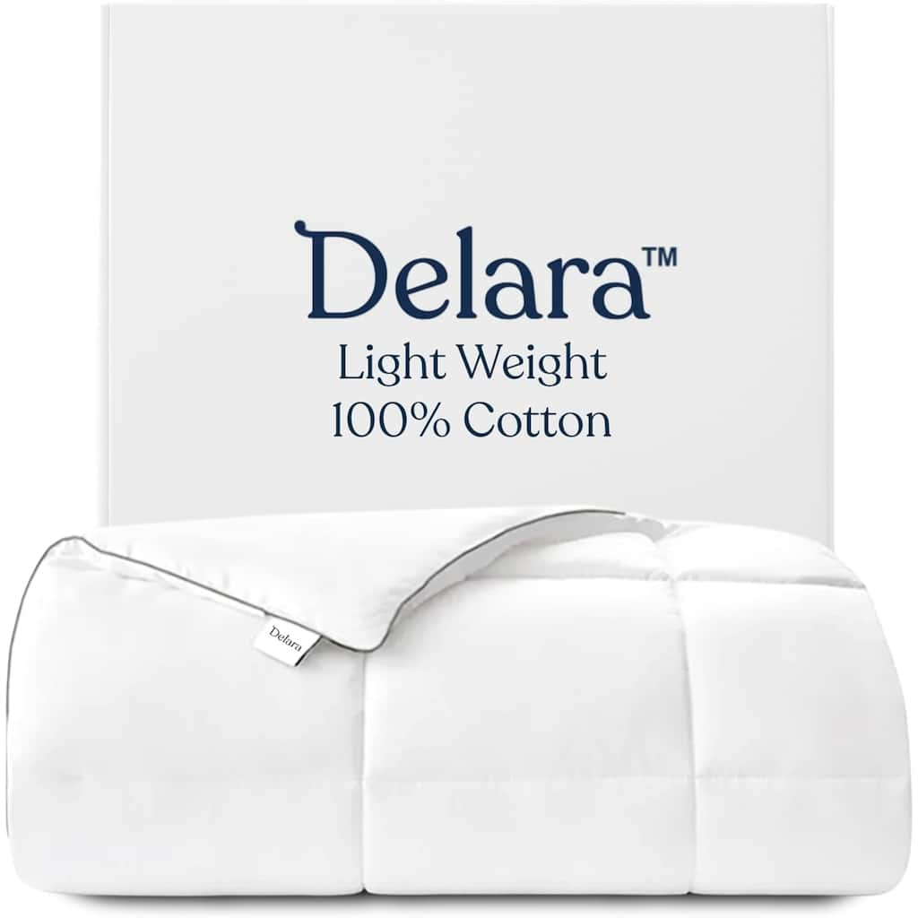 Delara Duvet Insert Comforter 100% Organic Cotton Shell and Filled