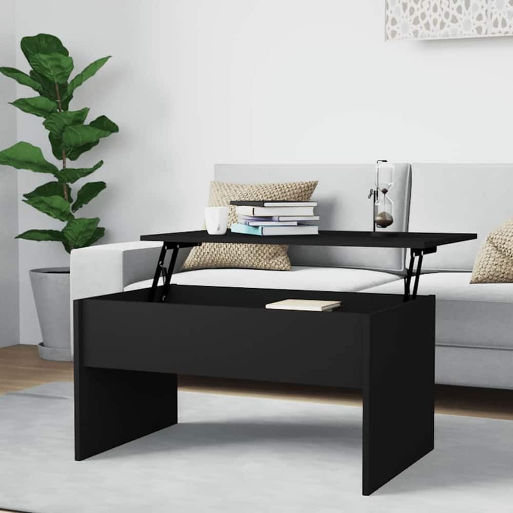 vidaXL Coffee Table Lift Top End Table Accent Side Sofa Table Engineered Wood - 31.5" x 19.9" x 16.3"