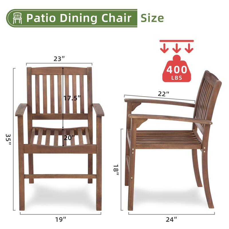 Patio Dining Chair Set of 2